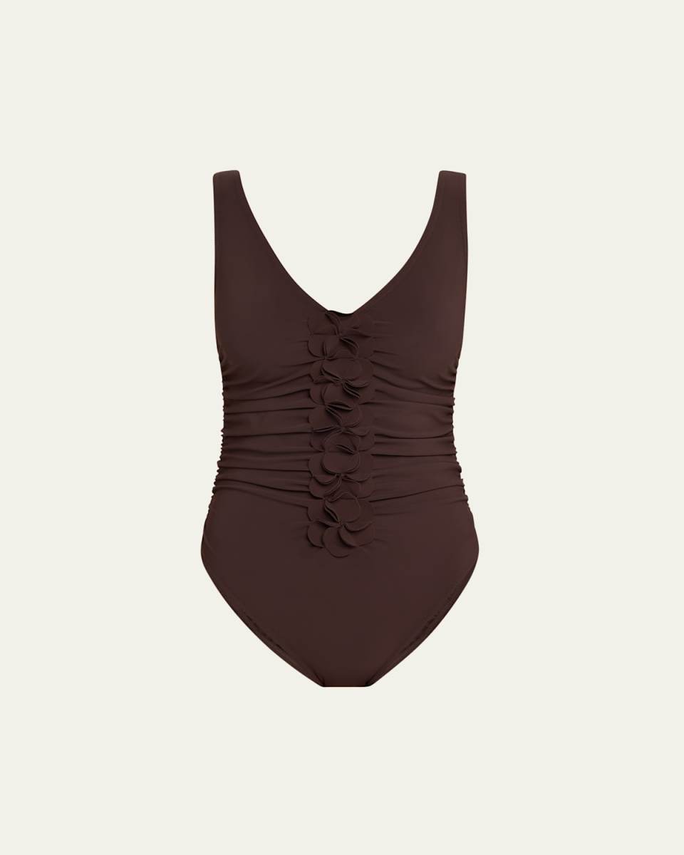 Tess V-Neck One-Piece Swimsuit